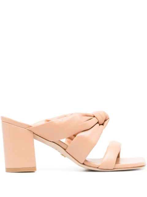 Stuart Weitzman Play 75 knot-detail sandals Neutrals SD913