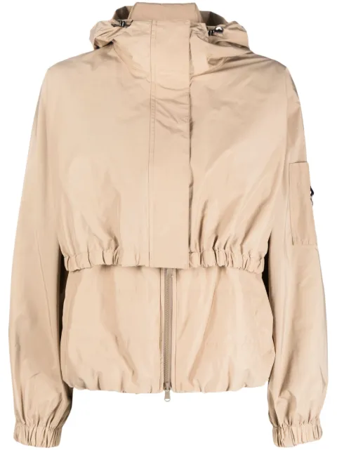 Brunello Cucinelli layered hooded jacket Neutrals MB5742948MB574