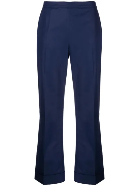 ASPESI cropped flared trousers Blue S3G0143D307