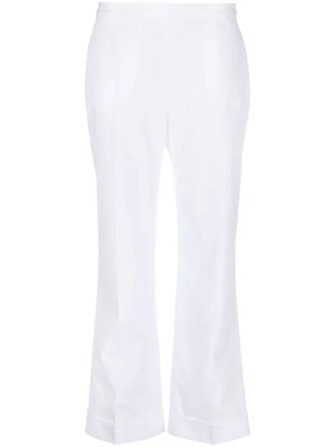 ASPESI bootcut cropped trousers White 0143D307
