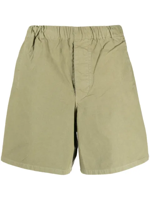 Barbour elasticated-waist cotton bermuda shorts Green MST0008OL31
