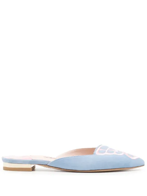 Sophia Webster Butterfly suede mules Blue SSS23082