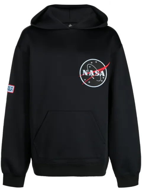 OAMC x Nasa patch long-sleeve hoodie Black 23E28OAY07NYL00790
