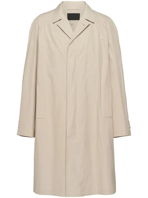 Prada single-breasted overcoat Neutrals SGC214S23112NS