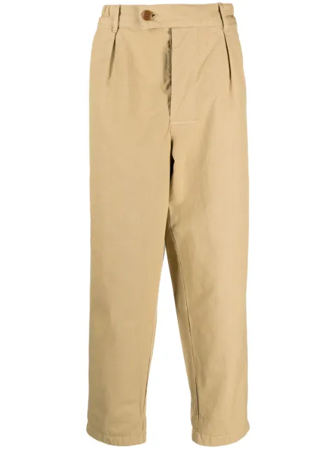Barbour mid-rise straight-leg trousers Neutrals MTR0633BR94