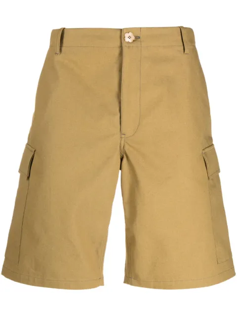 Kenzo multi-pocket cotton cargo shorts Green FD55SH2359RT