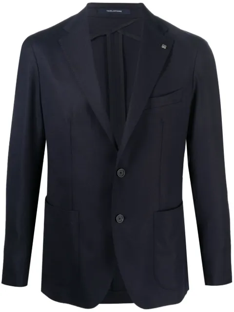 Tagliatore single-breasted stretch-wool blazer Blue 1SMC22K180020