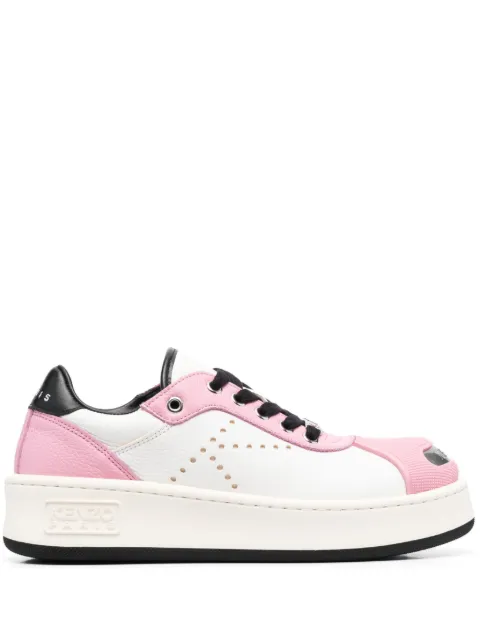 Kenzo contrasting-toecap low-top sneakers Pink FD52SN040L53