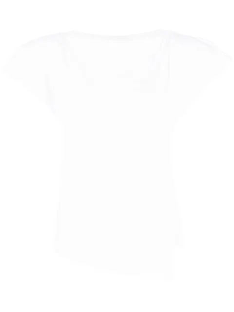 ISABEL MARANT Sebani padded asymmetric T-shirt White TS0097FAA2N01I