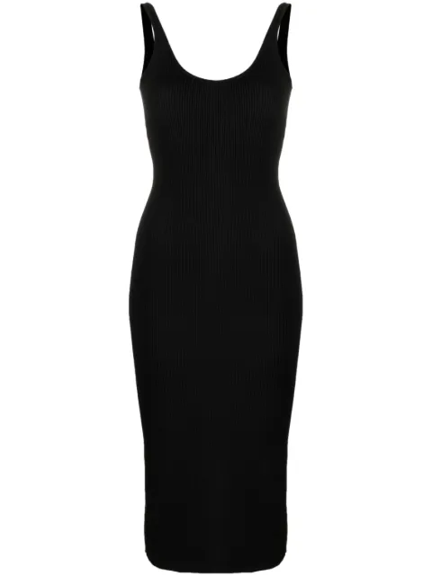 GCDS chain-detail backless knit dress Black SS23W670814
