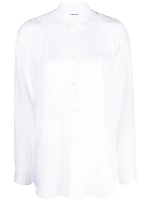 Comme Des Garçons Shirt long-sleeve cotton shirt White FKB051