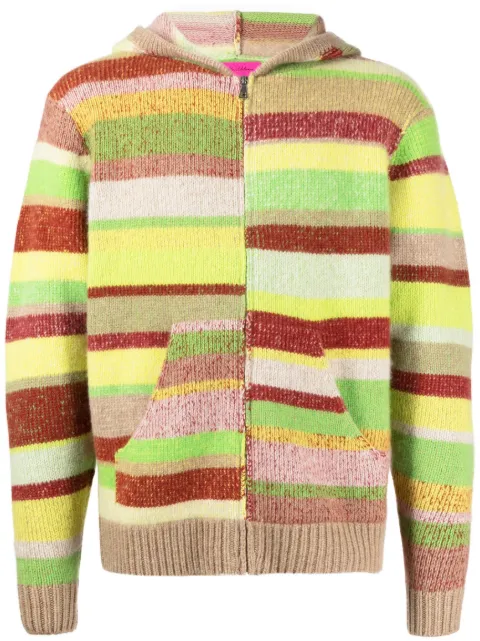The Elder Statesman multi-stripe zip-up hoodie Multicolour 180108