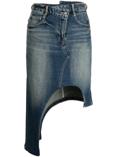 JNBY asymmetric-design denim skirt Blue 5N3D16170