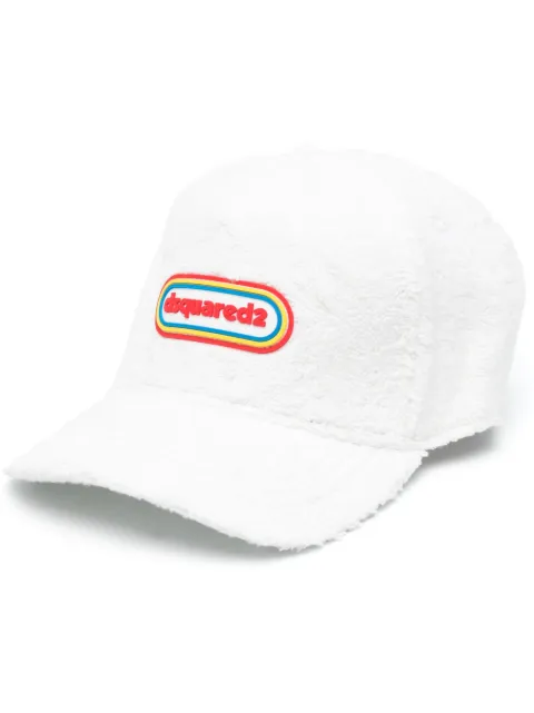 DSQUARED2 logo terry-cloth baseball cap White BCW0100S0201109