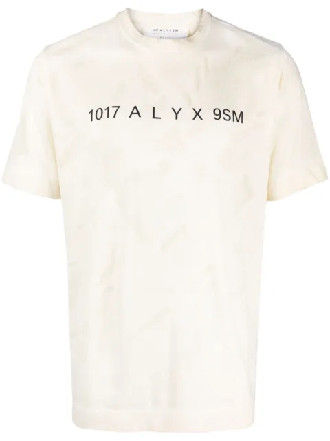 1017 ALYX 9SM logo-print detail T-shirt Neutrals AAUTS0392FA01