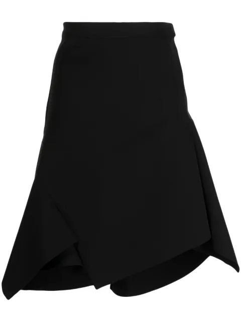 JNBY asymmetric-design skirt Black 5N3D15960