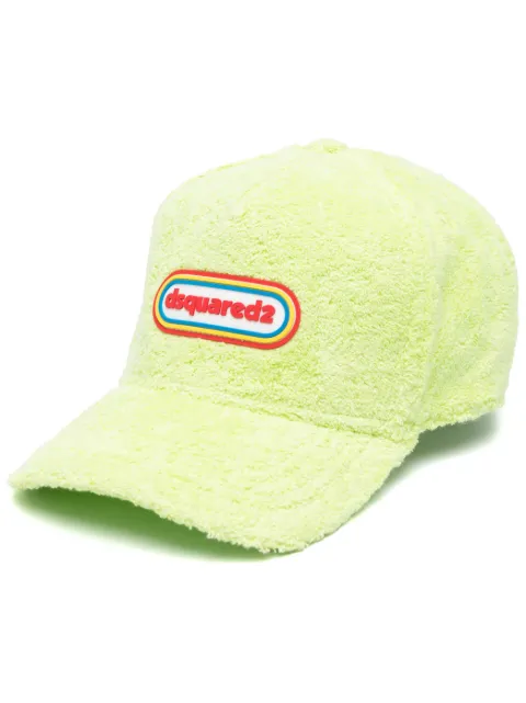 DSQUARED2 logo terry-cloth baseball cap Green BCW0100S0201109