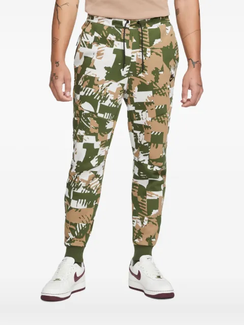 Nike tech fleece all-over print track pants Green DM6472