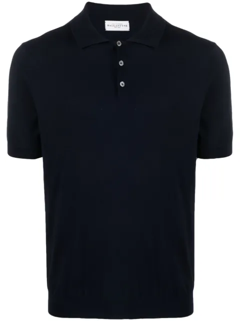 Ballantyne short-sleeve cotton polo shirt Blue B2W00018C23