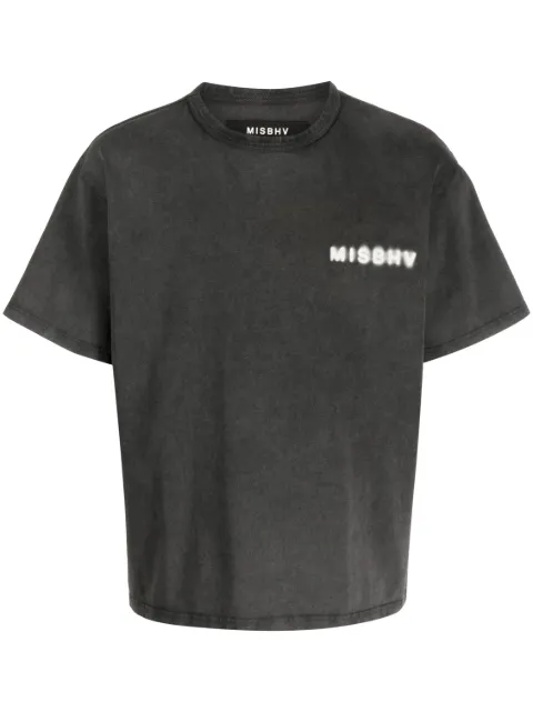 MISBHV logo-print cotton T-shirt Grey 230M106CWG