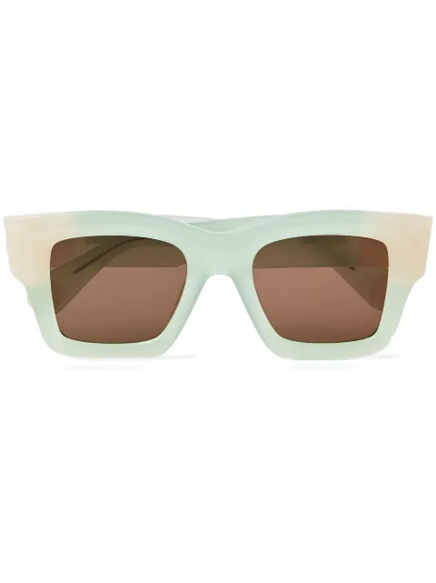 Jacquemus Baci square-frame sunglasses Green 221AC0285040