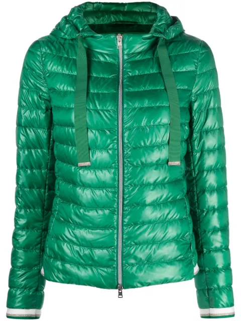 Herno hooded quilted jacket Green PI1060D12017