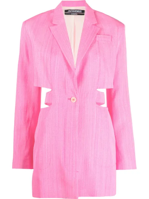 Jacquemus Bari cut-out tailored dress Pink 221DR0161031