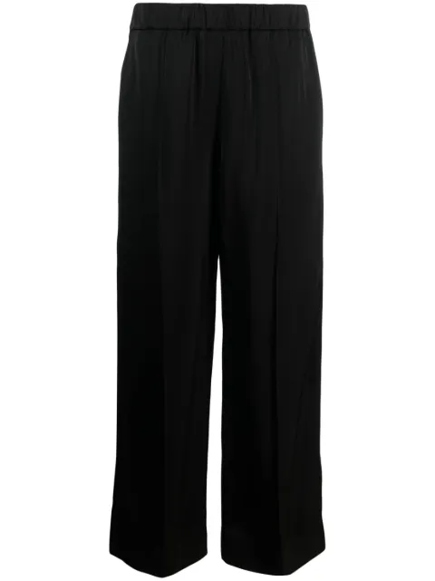 Jil Sander elasticated-waist wide-leg trousers Black J01KA0110J65022