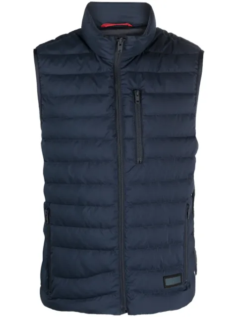 Fay high-neck padded gilet Blue NAM30460350PGQ