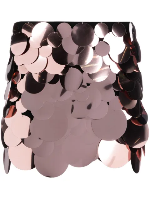 The Attico sequin-embellished mini skirt Black 232WCS87H152