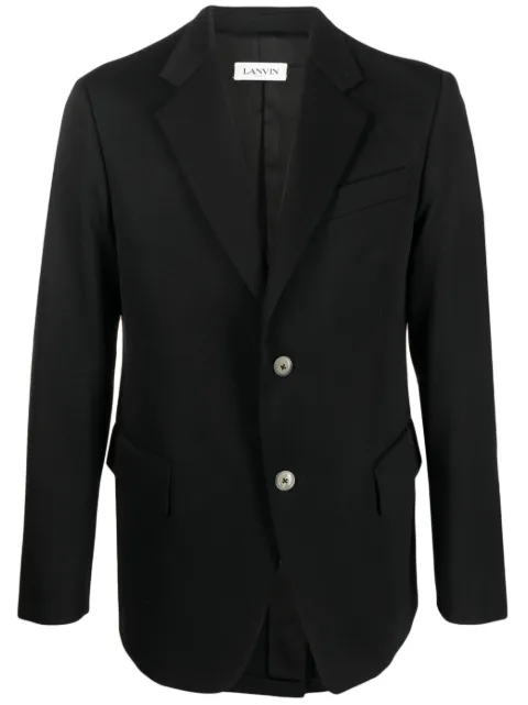 Lanvin single-breasted wool blazer Black RMJA00174885P23