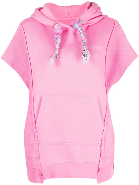 Khrisjoy sleeveless cotton hoodie Pink ESW045VSFL