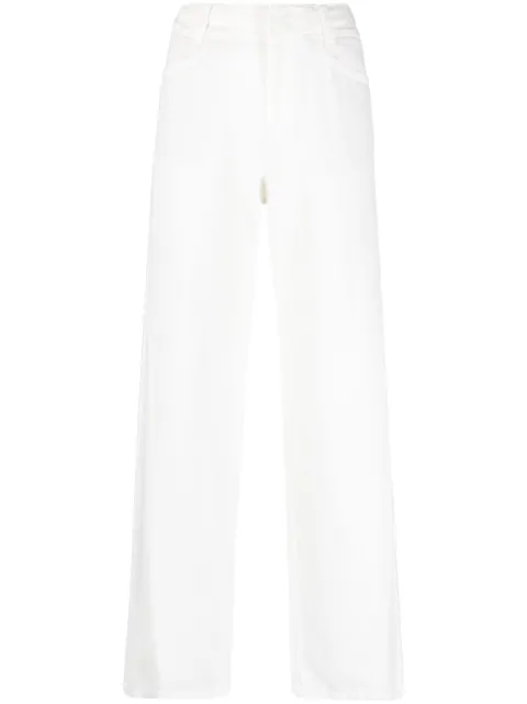 Vince high-waist straight-leg trousers White V940722083