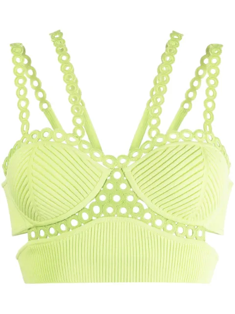 SIMKHAI Liana sleeveless bralette Green 1238010K