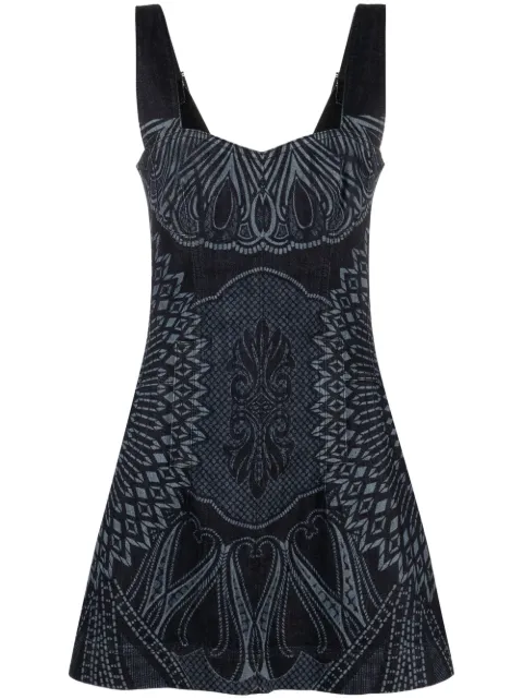 Alberta Ferretti printed denim dress Blue UJ04621680