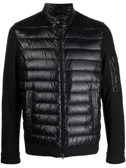 Herno padded-panel zipped jacket Black PI000997U12017