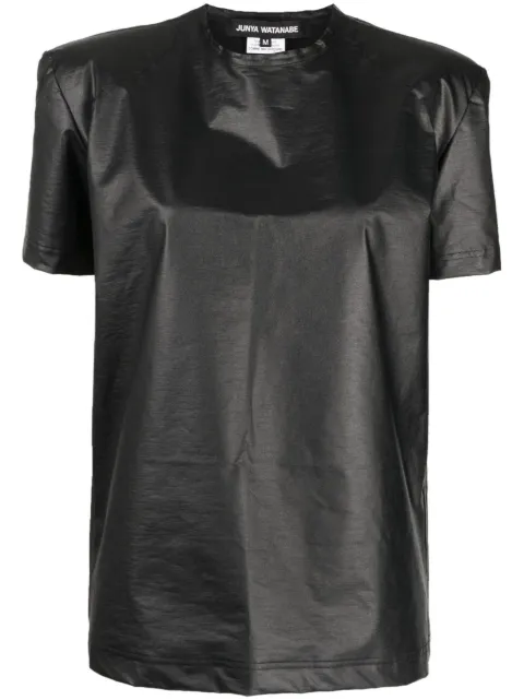 Junya Watanabe metallic short-sleeve T-shirt Black JKT002