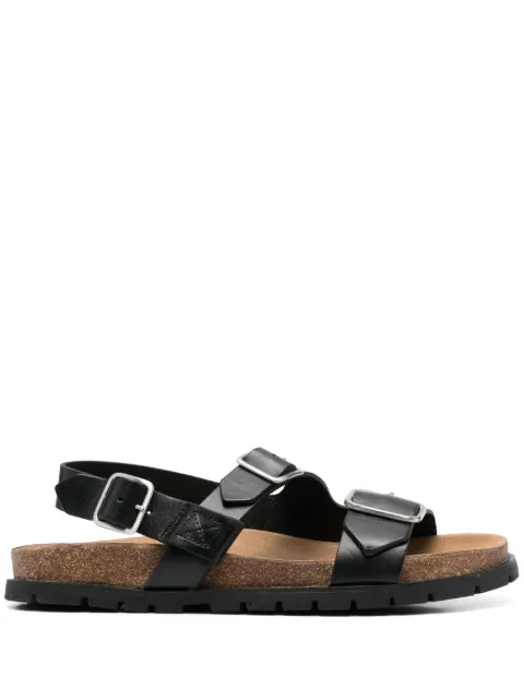 A.P.C. Aly buckle-strap leather sandals Black PXAWVH51075