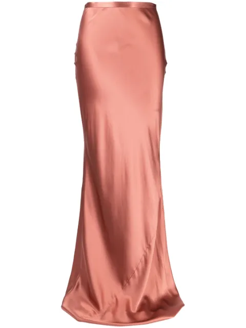 Michelle Mason bias maxi skirt Brown M7328