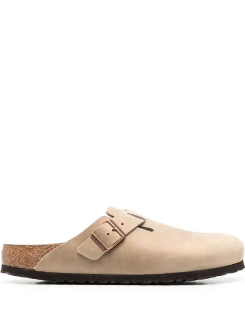 Birkenstock buckle-fastening leather sandals Neutrals 1019484