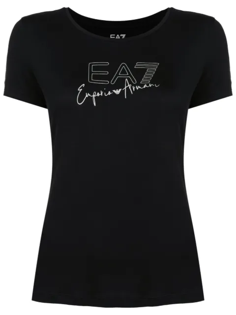 Ea7 Emporio Armani logo-print T-shirt Black 3RTT21TJKMZ