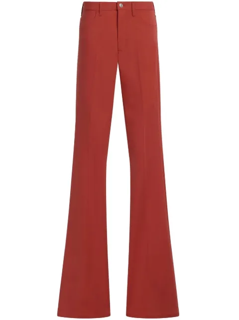 Marni pressed-crease flared trousers Red PUMU0222A0UTV951