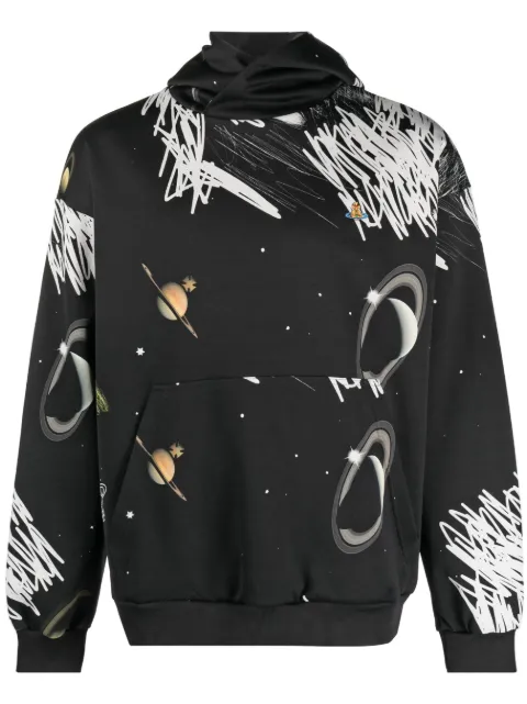 Vivienne Westwood planets-print pullover sweatshirt Black 3I010003J004HG0