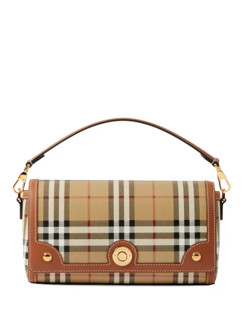 Burberry check-pattern top handle bag Brown 8066165