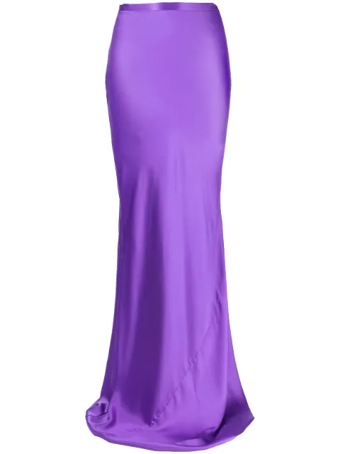 Michelle Mason bias maxi skirt Purple M7328