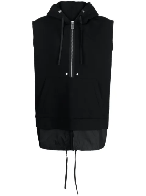 1017 ALYX 9SM half-zip fastening sleeveless hoodie Black AAMSH0203FA01