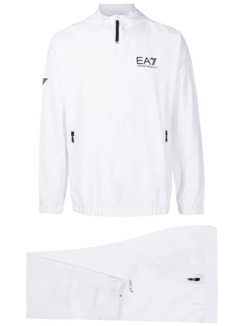 Ea7 Emporio Armani logo-print tracksuit White 8NPV08PN4HZ