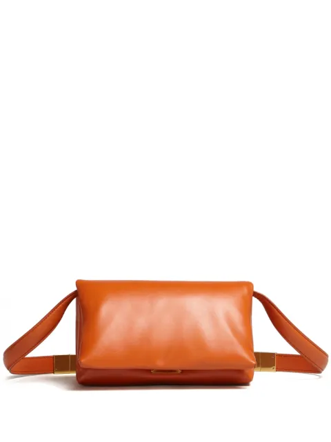 Marni small Prisma leather shoulder bag Orange SBMP0122UOP5298