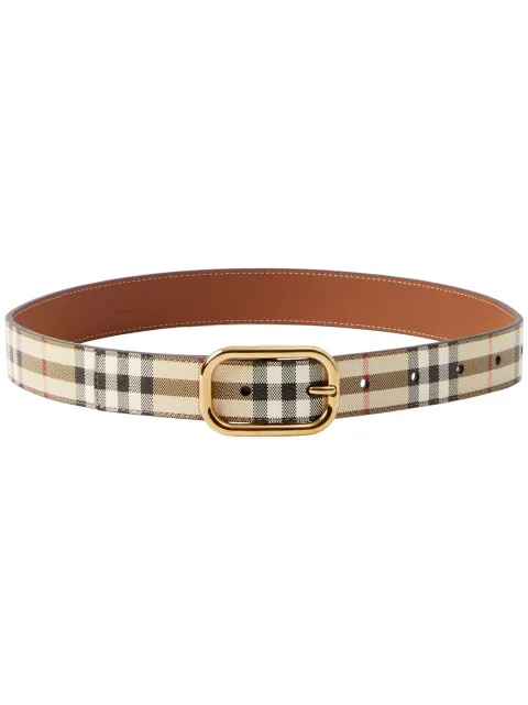 Burberry Vintage Check leather belt Neutrals 8066059