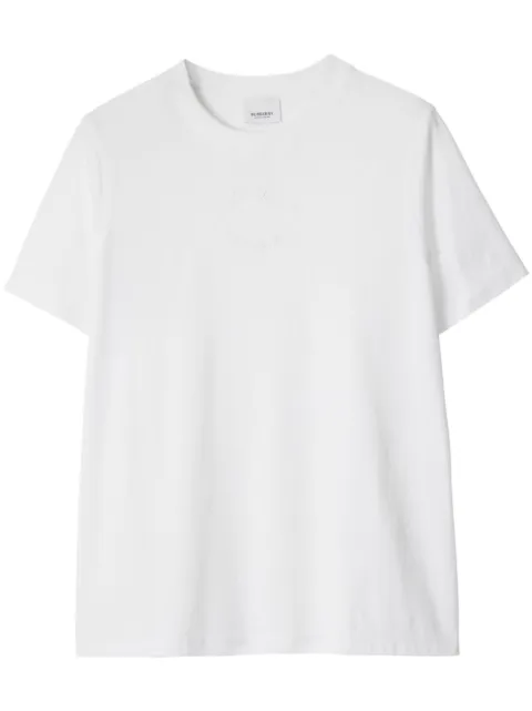 Burberry tonal embroidered-logo T-shirt White 8069109